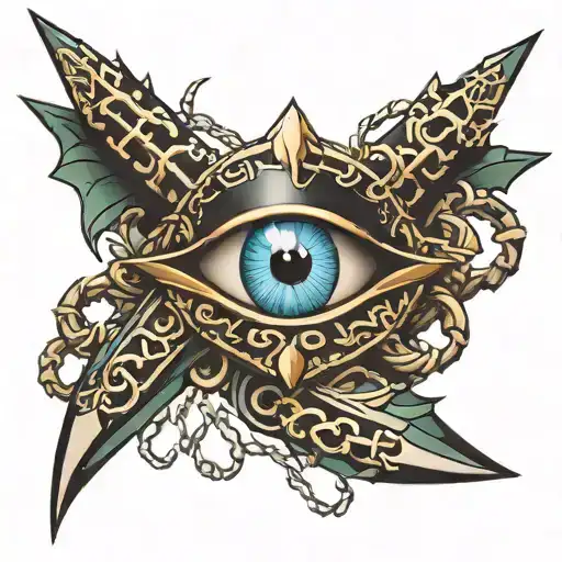 Dragon Eye Kunai And Chain