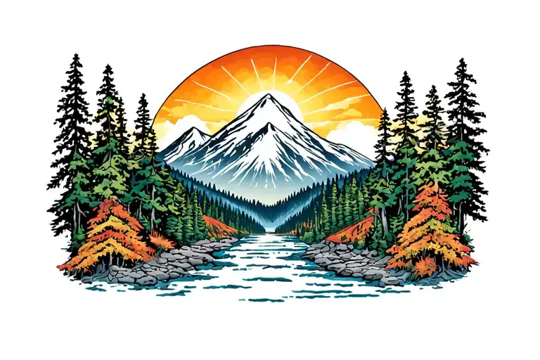 Washington Mountain Sunrise Lucas