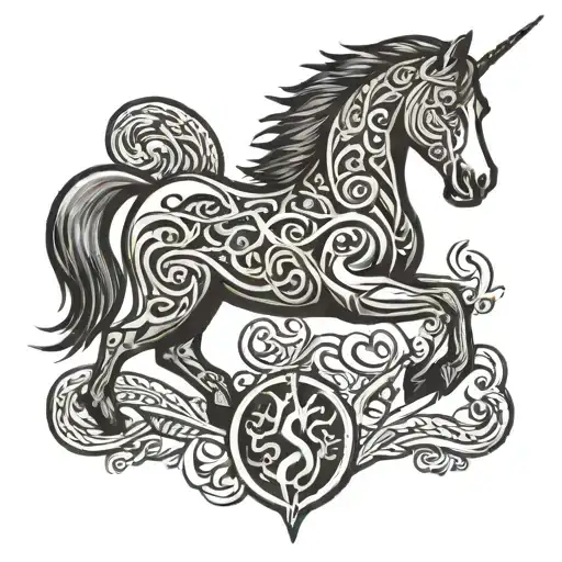 Scottish Water Horse Sigil Pictish Art