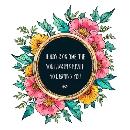 Mirror Floral Quotes