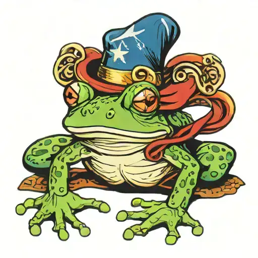 Frog With Wizard Hat
