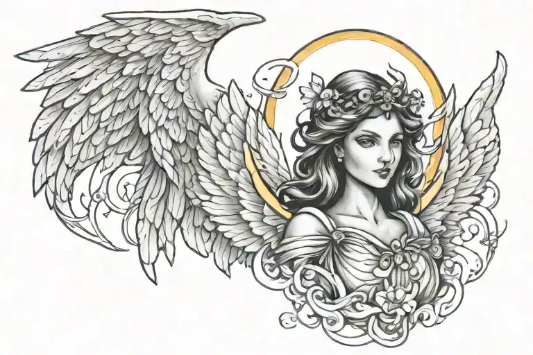 Angel With Light Shining