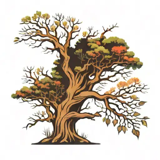 Forest Trees Looking