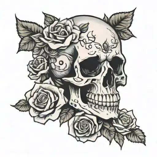 Skull And Roses