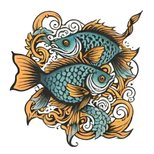Pisces Fish Swimming