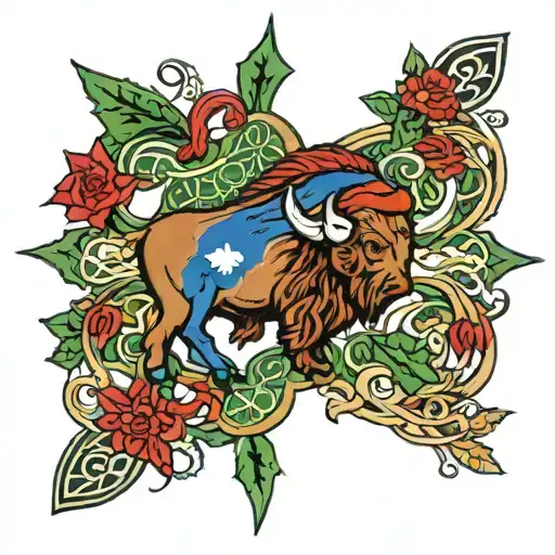 Buffalo Bills 716 Celtic Snowflae