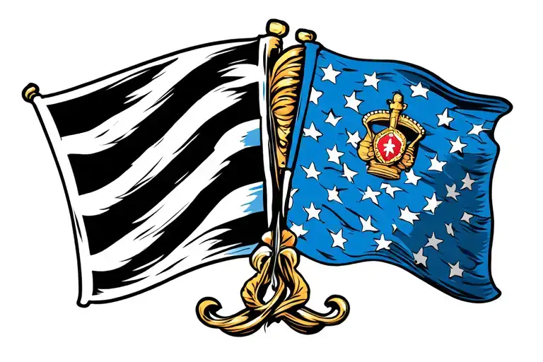 Police Flag For Couples