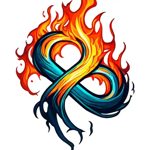Flame Within Infinity Symbol