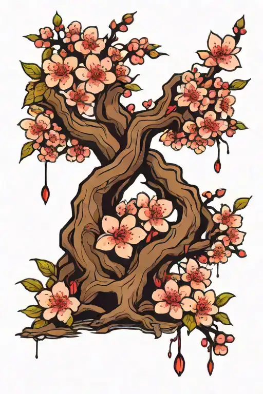 Cherry Blossom Tree Growing