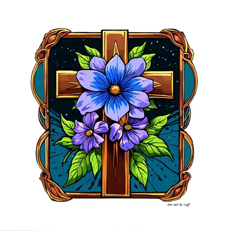 Cross Flowers The Way The Truth And The Light