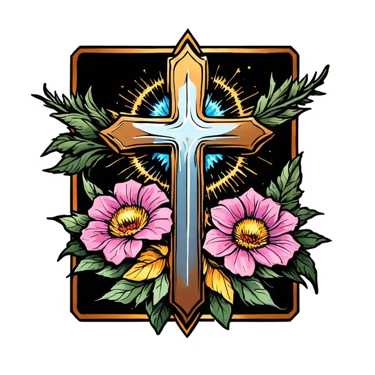 Cross Flowers The Way The Truth And The Light