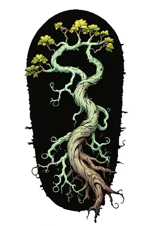 Twisted Tree With Sprawling