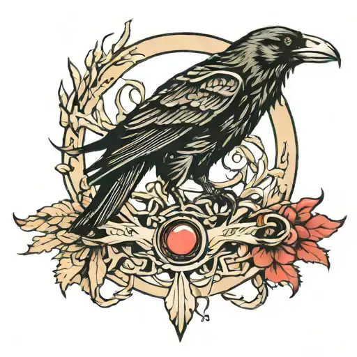 Crow Head And Ouroboros