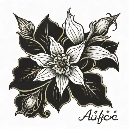 Daffodil Flower With The Name Allie In Th Stem Dainty