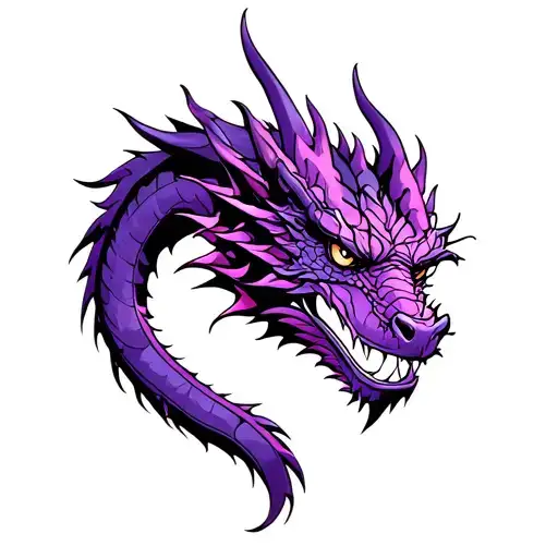 See No Evil Dragon Purple