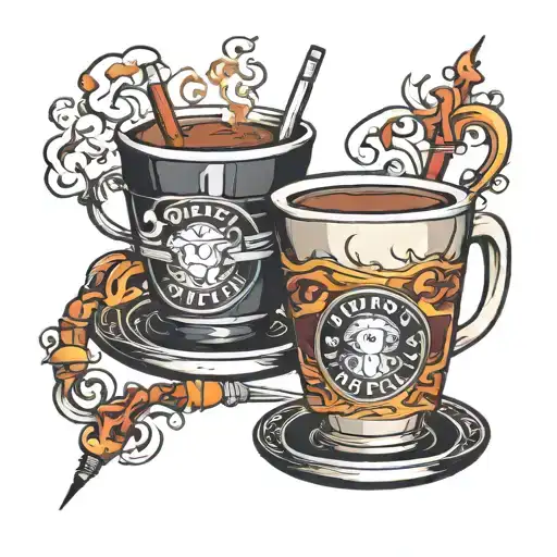 Cigarettes And Coffee Cup