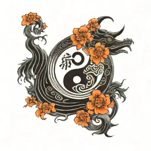 A Yin Yang Symbol With 258 Text In Both Part Of The Yin Yanh