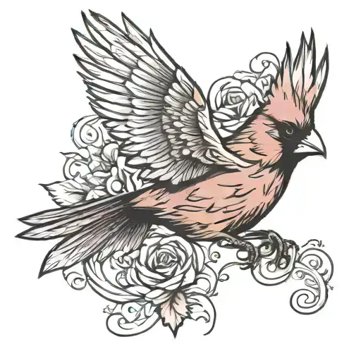 Cardinal Flying With 1225