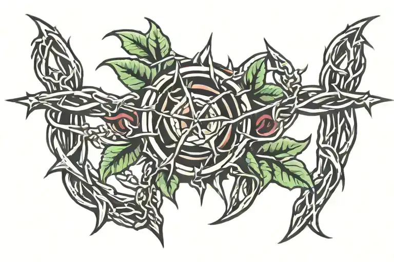 Crown Of Thorns Stencil