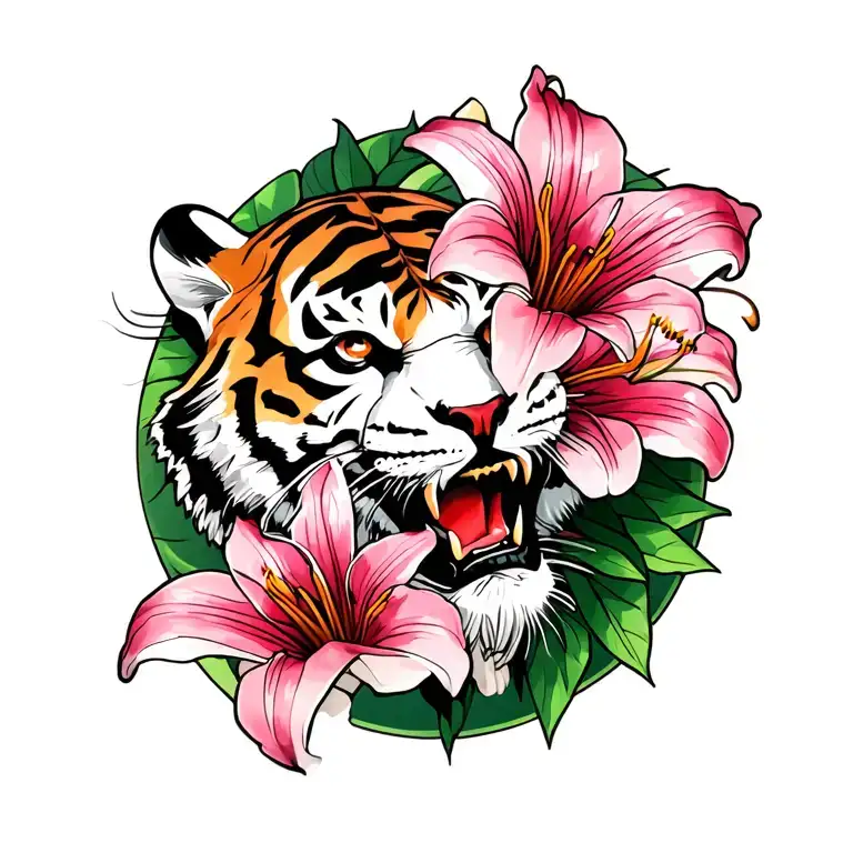 Tiger Lillies Traditional Style