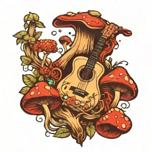 Guitar Forest Mushroom
