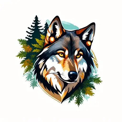 Wolf In The Forest