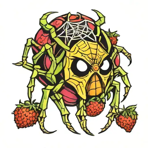 Spider Made Of Fruit