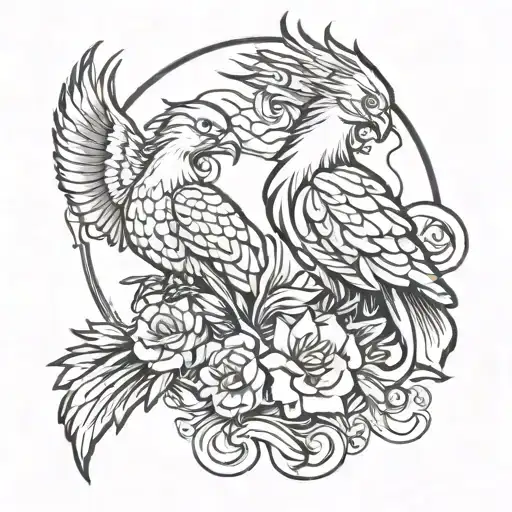 Later D With Phoenix Bird