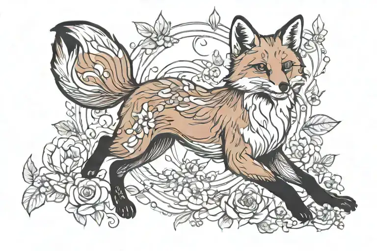 Fox Jumping Delicate Aloof