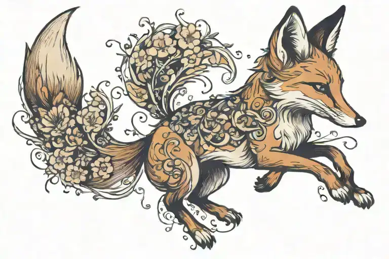 Fox Jumping Delicate Aloof