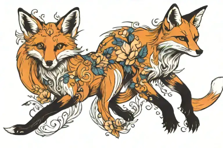 Fox Jumping Delicate Aloof