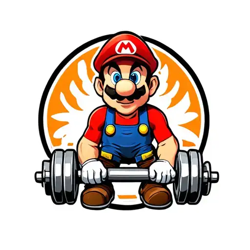 Mario With Dumbbells