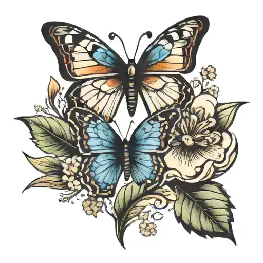 Arce Leaf And Padilla Flores In Letter With Butterfly