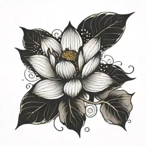 Lotus Flower With Space Above It