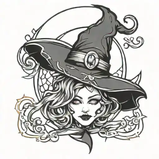 Witchy Moon Small Spiritual Cool Design