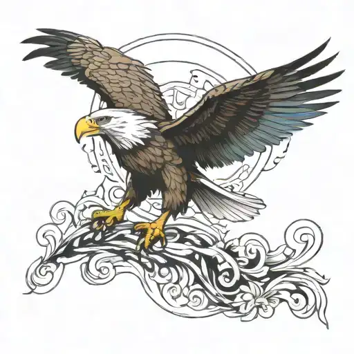 Eagle Facing Forward