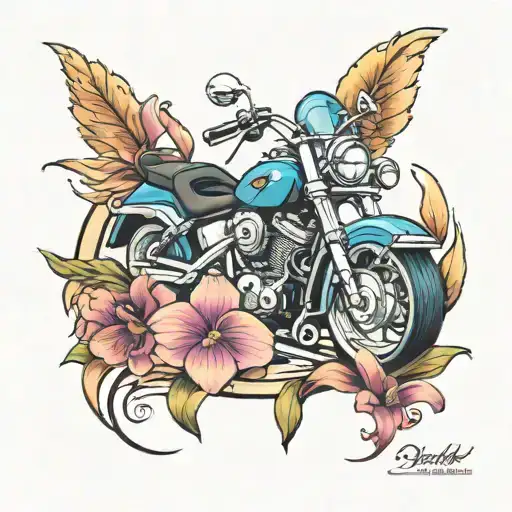 Harley Davidson 1 Blue Orchid