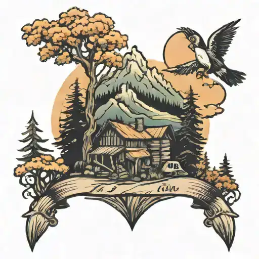 Old Smoky Mountain Scene