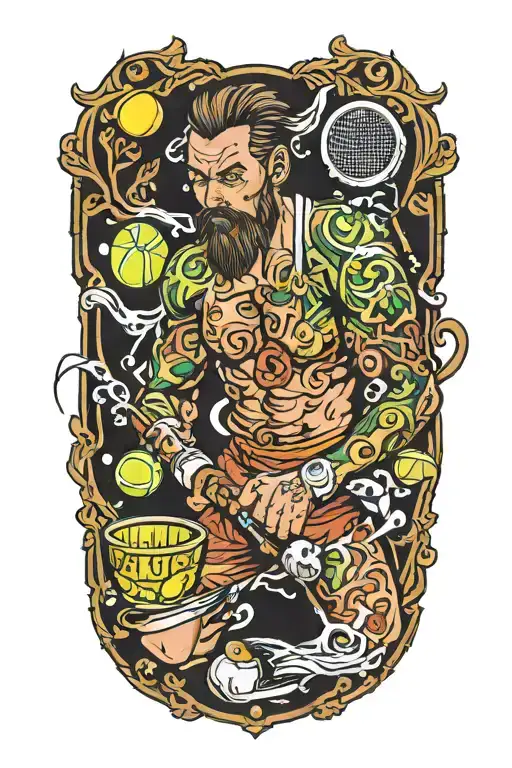 Guy Cooking Tennis Balls