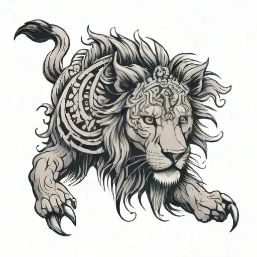 Lion With N Word In Eyes