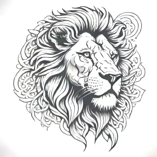 Lion With N Word In Eyes