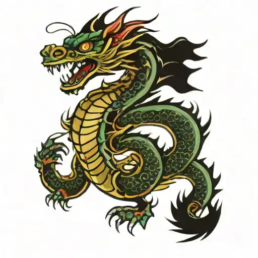 Chinese Dragon That Looks Like Quetzalcoatl