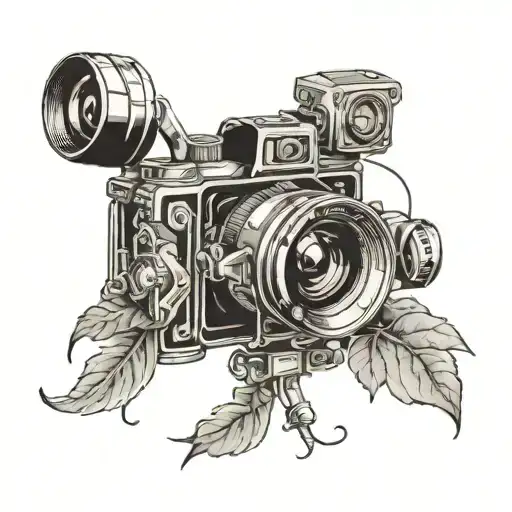 Tattoo Sketch Line Camera Canon