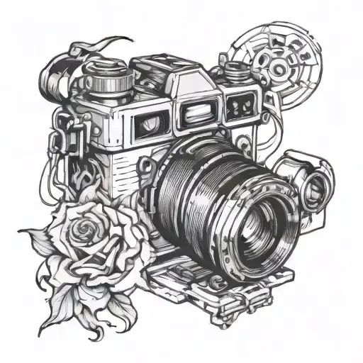 Tattoo Sketch Line Camera Canon