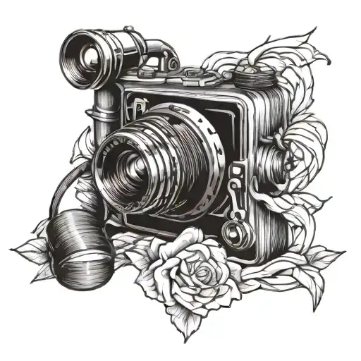 Tattoo Sketch Line Camera Canon