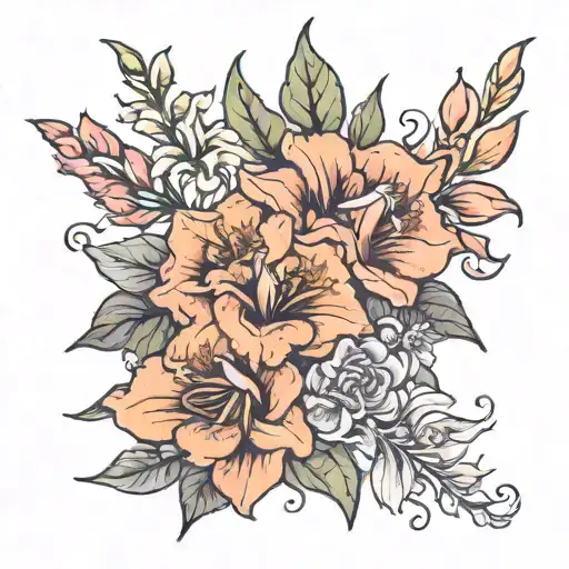 Gladiolus Flower Rose Marigold Cosmo Bouquet