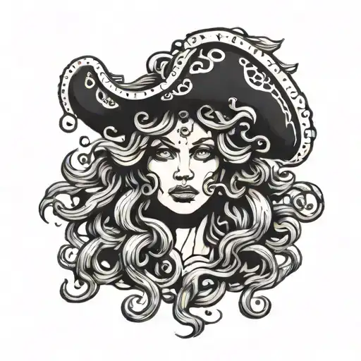 Medusa As A Pirate