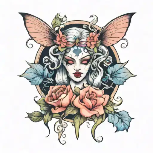 Feminine Demon In Morning Glory