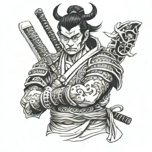 Samurai With Sword