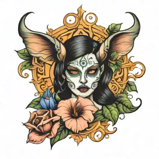 Feminine Demon In Morning Glory